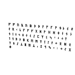 Runic alphabets CG CAD data