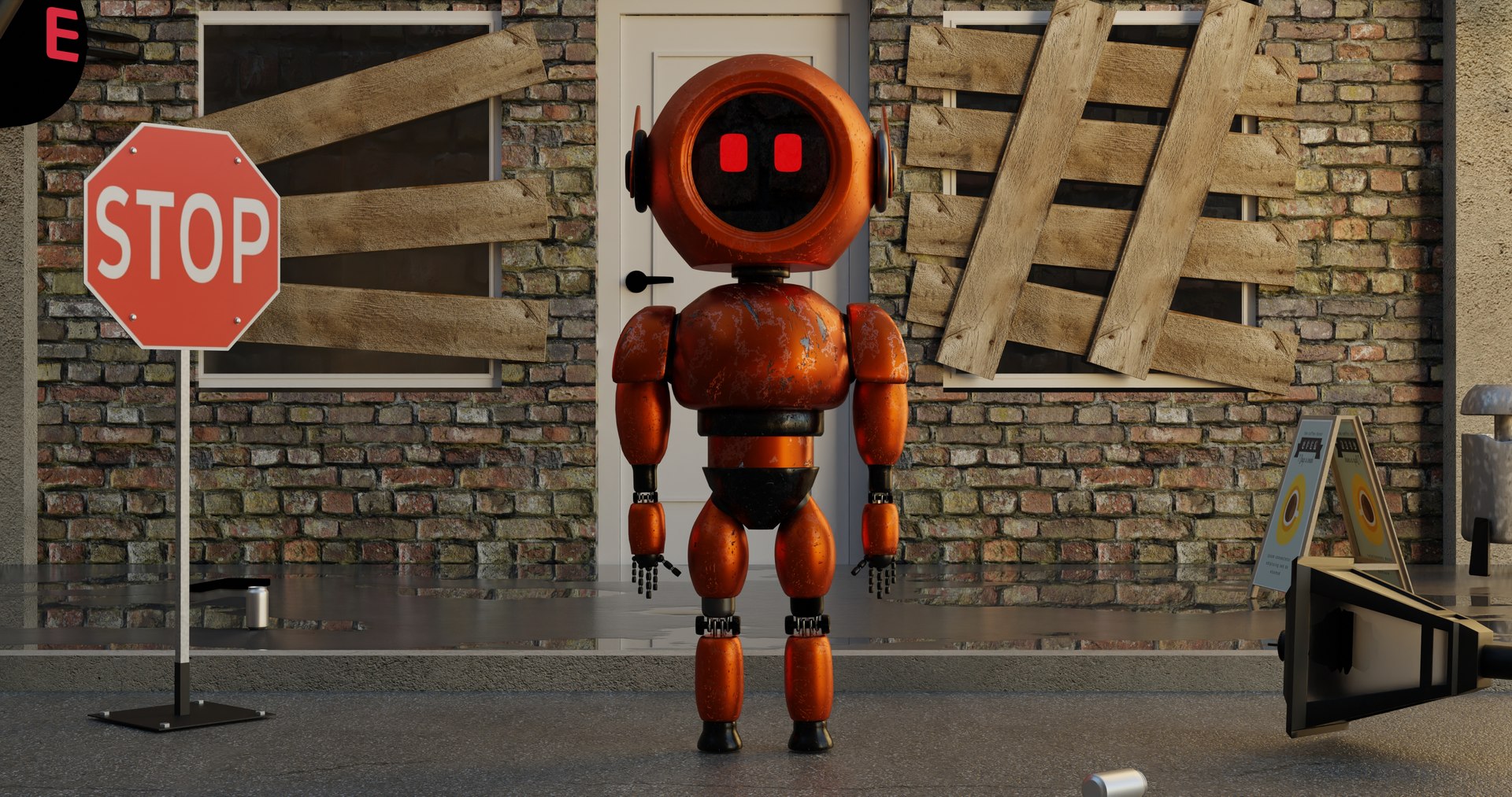 3D Post Apocalyptic Sci-Fi Robot with Environment by Nikdox 3D model https://p.turbosquid.com/ts-thumb/u0/6ij8F1/gt/2/jpg/1656760674/1920x1080/fit_q87/afea2476dcb5d465165cd8a526f0f3ac3bbe94a0/2.jpg