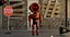 Robot fantascientifico 3D post apocalittico con ambiente di Nikdox