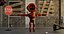 Robot fantascientifico 3D post apocalittico con ambiente di Nikdox