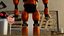 Robot fantascientifico 3D post apocalittico con ambiente di Nikdox