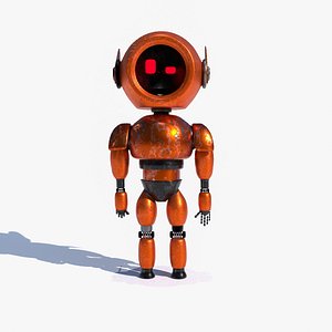 3D Post Apocalyptic Sci-Fi Robot with Environment by Nikdox