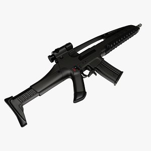 3ds max assault rifle xm viii