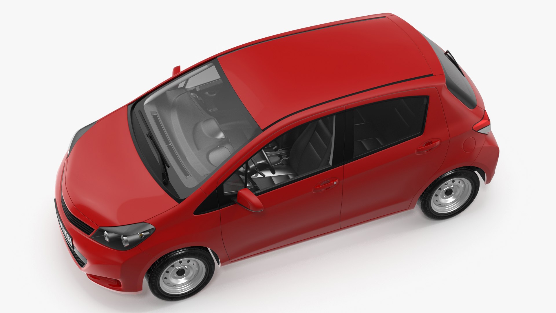 Hatchback Rigged for Cinema 4D 3D model preview