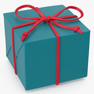 3D Gift Box with a Lace Green