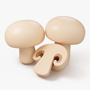 3D Stylized Mushrooms