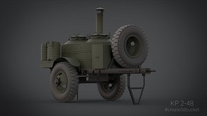 3d trailer kp 2-48 kitchen model