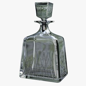 3D carafe alcohol glass