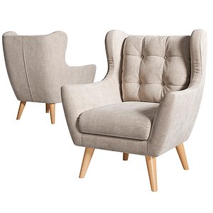 3D henri chair armchair