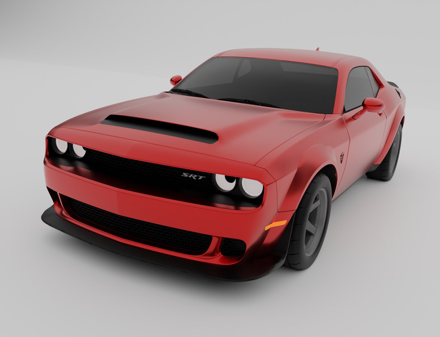 DODGE CHALLENGER SRT DEMON Model - TurboSquid 2067584