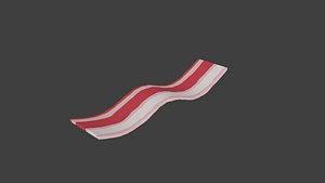 bacon strip 3D model