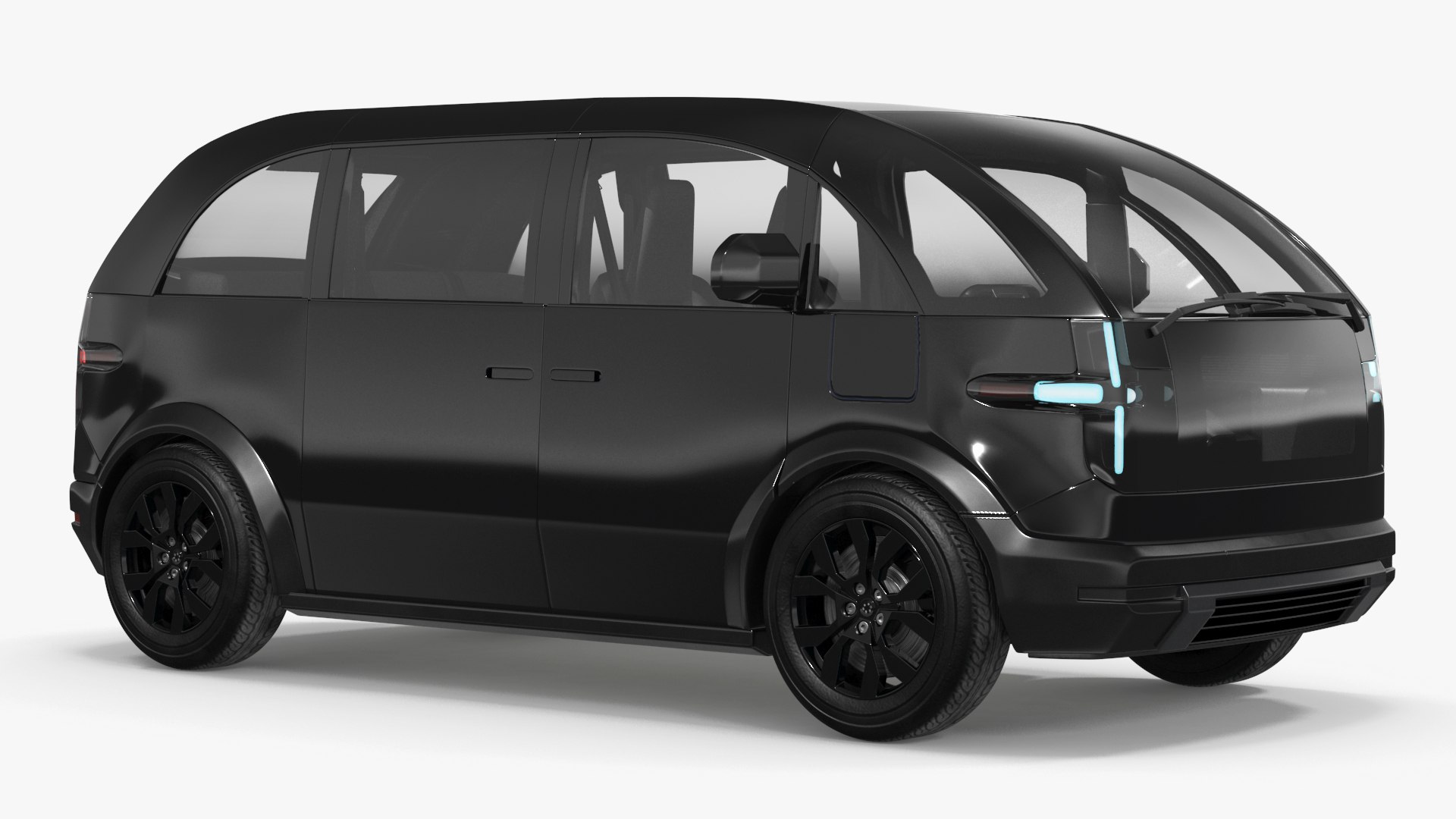 Electric Vehicle Premium Black 3D model preview