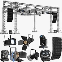 Full Detailed Truss With Lights
