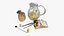 Lemonade set with glass pitcher cocktail glass and lemons