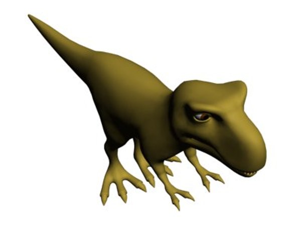 Desenho animado Tiranossauro T-Rex 1 Modelo 3D - TurboSquid 2100262