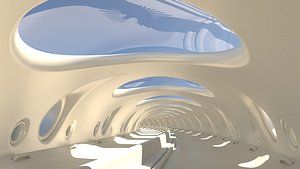 3D futuristic tunnel