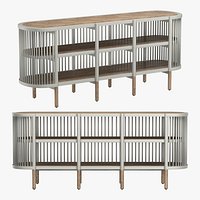 SILAS OPEN SLATTED SIDEBOARD CONSOLE