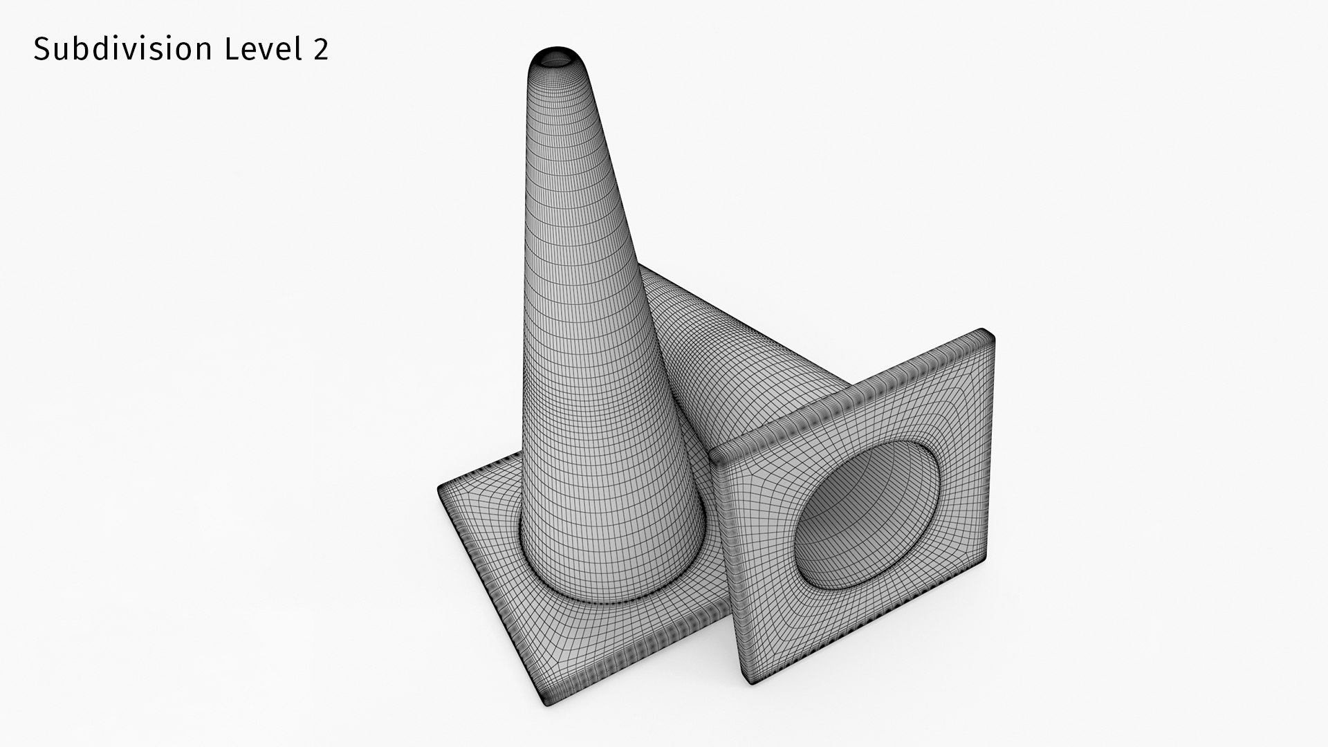 3d Model Of Road Cone