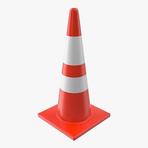 3d model of road cone