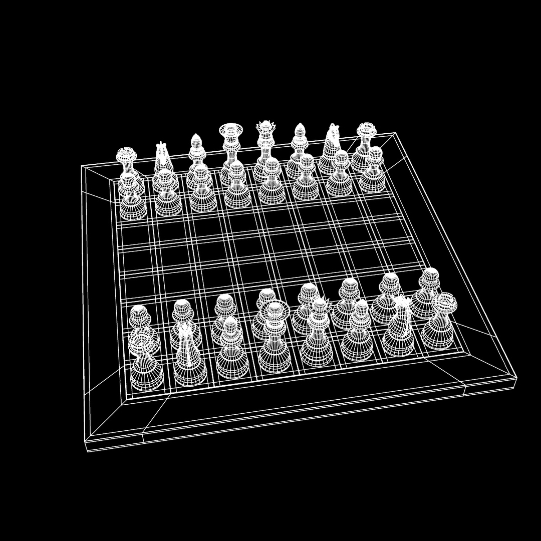 chess rook board 3d max