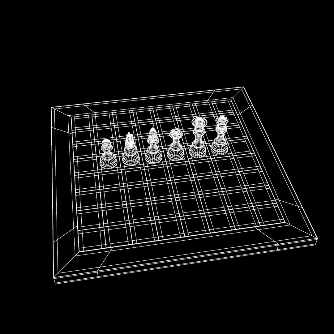 chess rook board 3d max