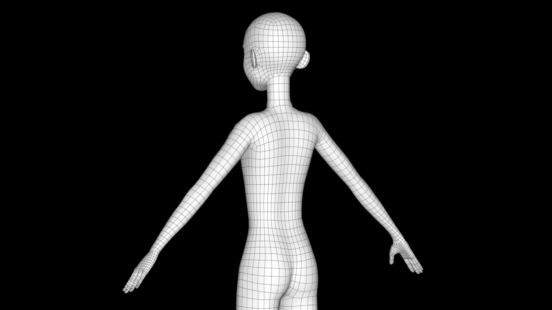 3D Stylised Female Base Mesh - TurboSquid 1756901