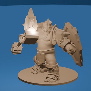 3D Dwarf Warrior