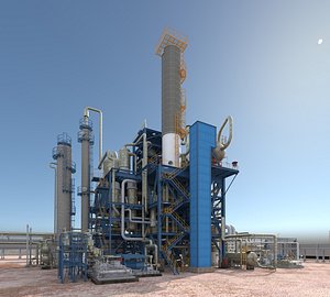 Petrochemical Plant 3D model