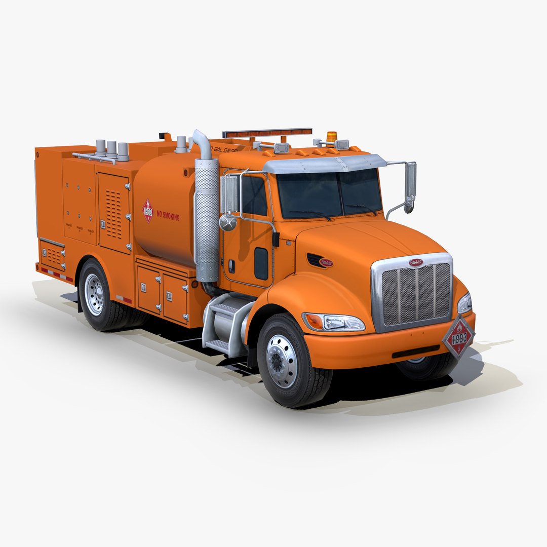 3D Peterbilt 335 2006 Fuel and Lube s01 model TurboSquid 2098208