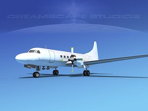 propellers convair cv-580 3ds