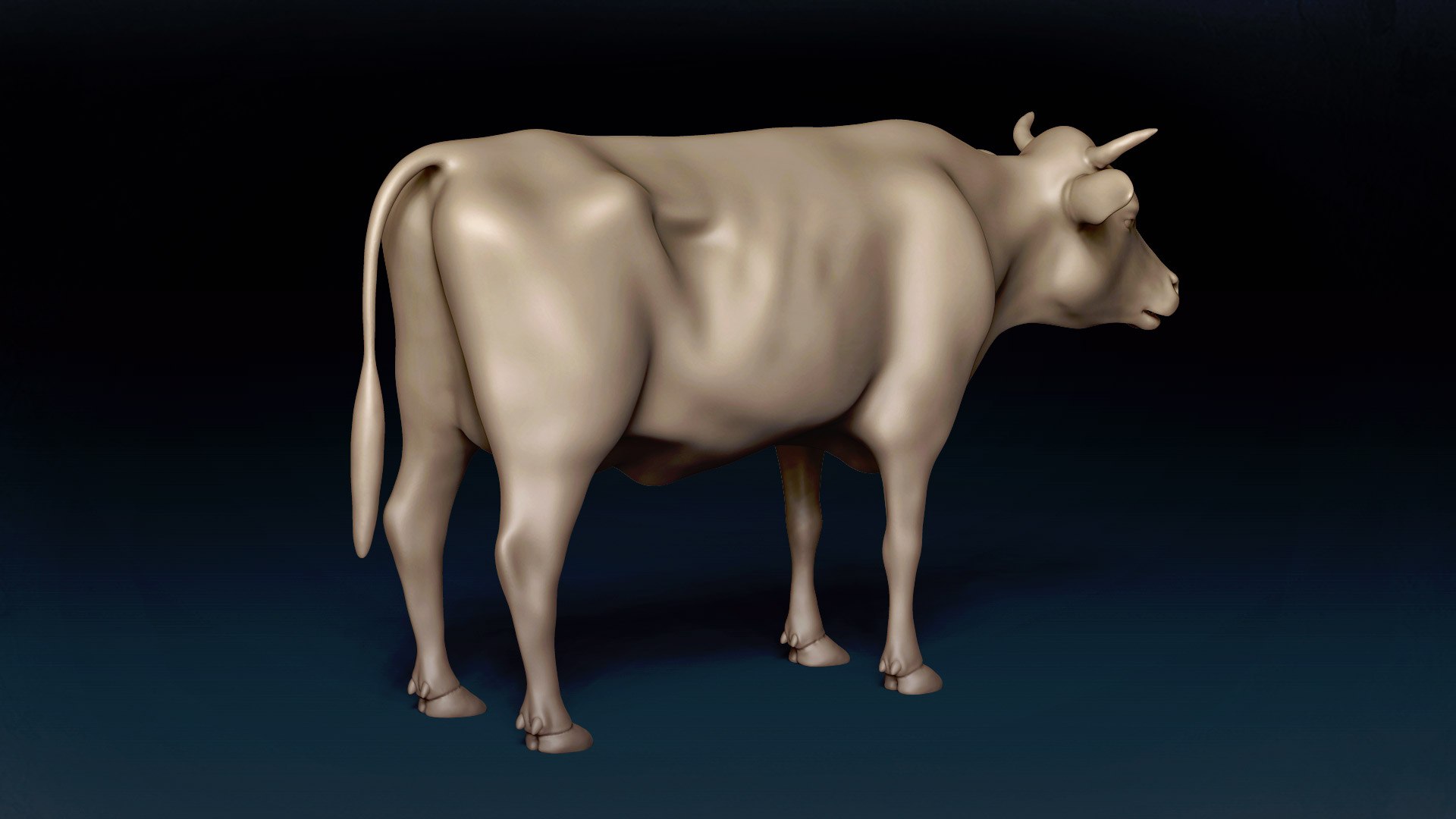Cow Base Mesh 3D Model - TurboSquid 1823501