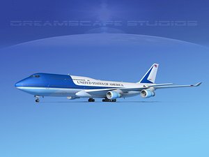3d model boeing 747 747-8 747-8i