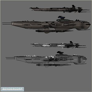 Space Battleship 3D Models for Download | TurboSquid