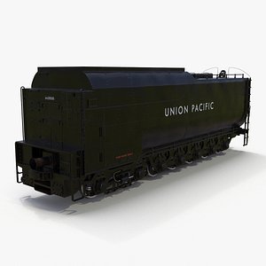 Trailed Tender for Locomotive 3D