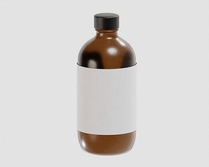Medicine glass bottle