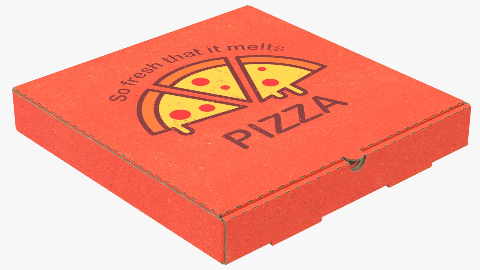 Folding Pizza Box Animated Game Asset Model TurboSquid 1834933