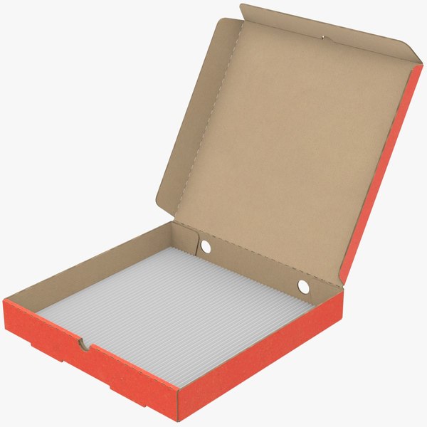 Folding Pizza Box - Animated Game Asset model