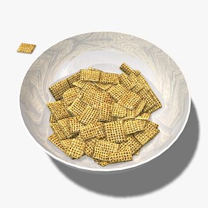 pieces cereal 3d model