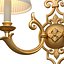 Brass Vintage Double Wall Light Sconce Cellini in Classic style 3D model model