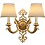 Brass Vintage Double Wall Light Sconce Cellini in Classic style 3D model model