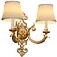 Brass Vintage Double Wall Light Sconce Cellini in Classic style 3D model model