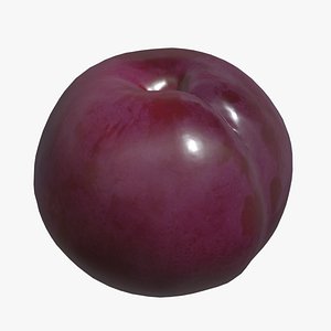3D Plum Low Poly