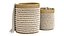 Bazar Bizar Natural Coastal seashell basket