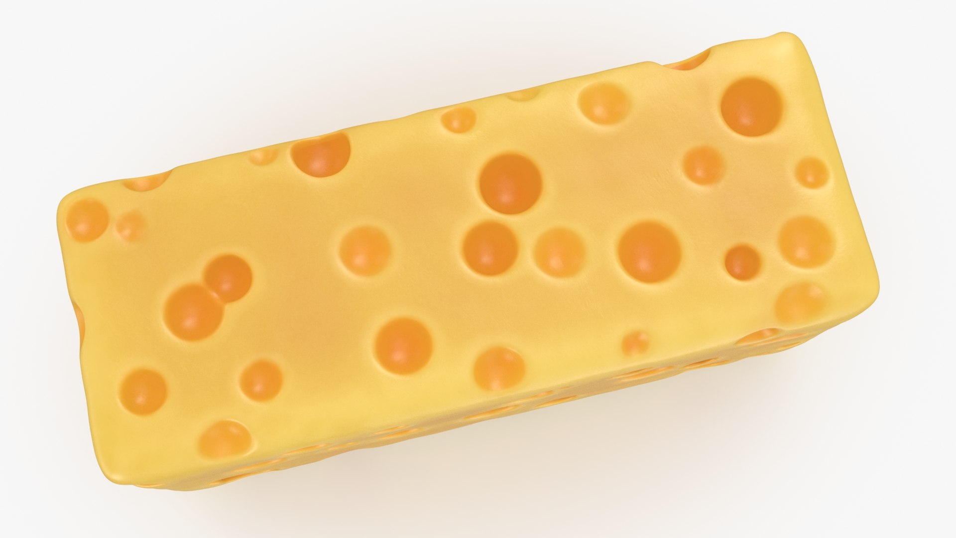 Stylized Cheese Block 3D Model - TurboSquid 2324032