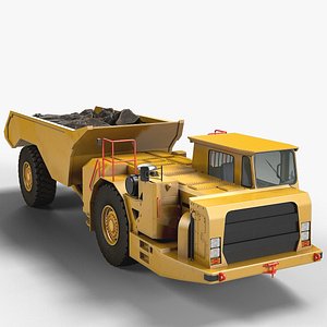 mining underground truck 3d max