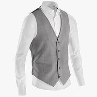 Men's Shirt with Waistcoat 2