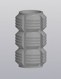 Vase Penholder Techno 3D model