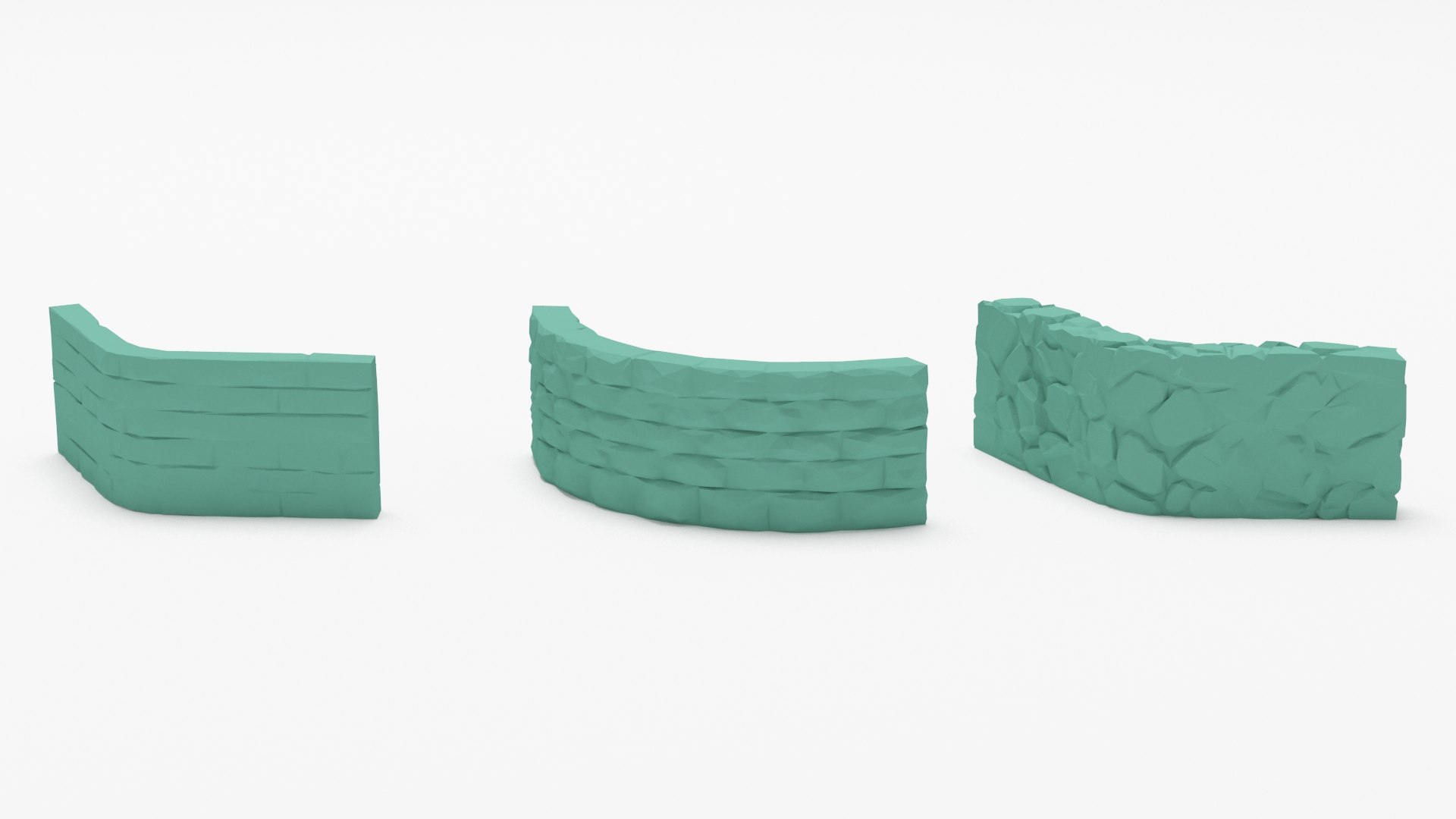 Walls Low Poly Model - TurboSquid 1946694