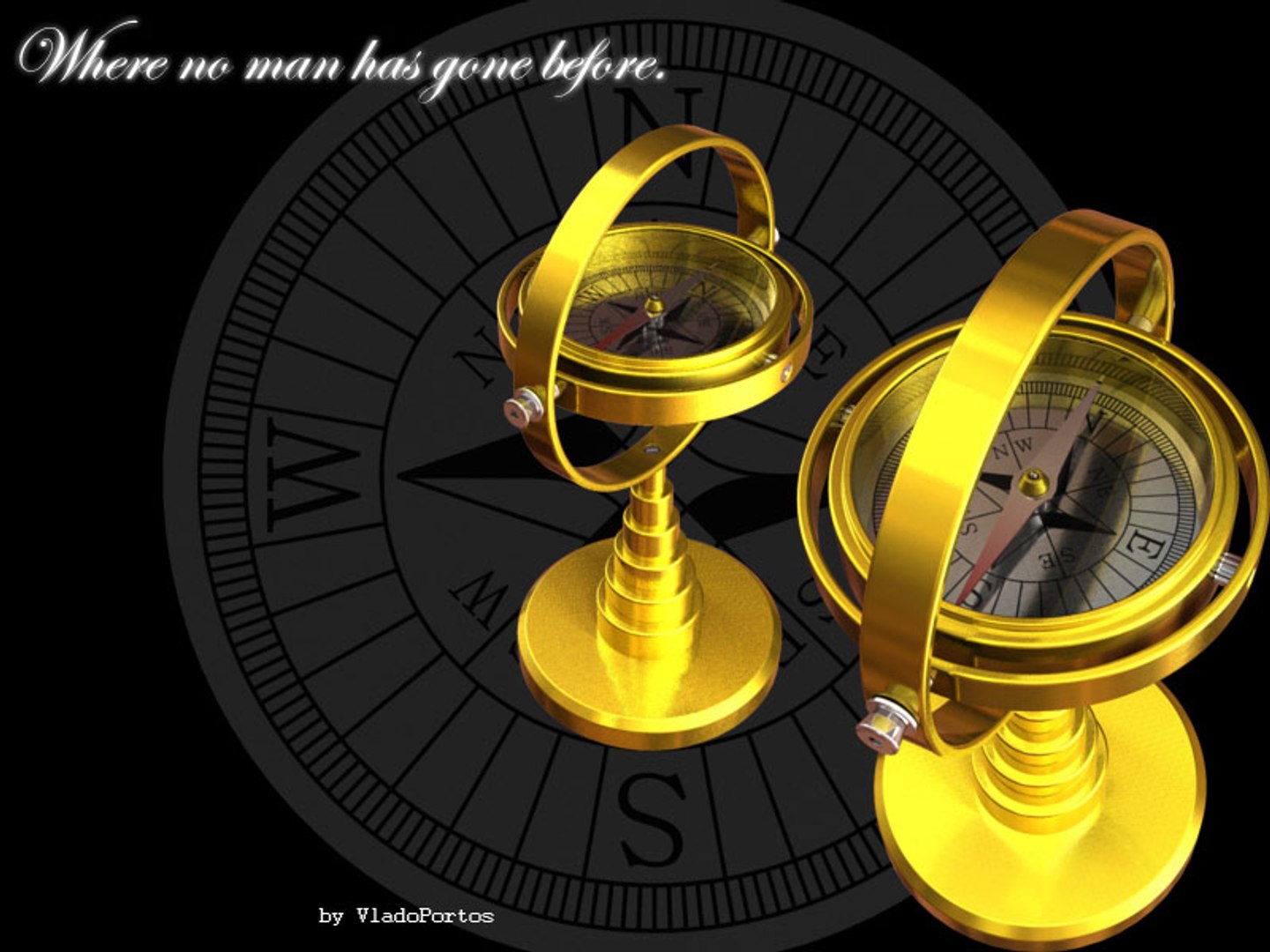 3d Compass Model