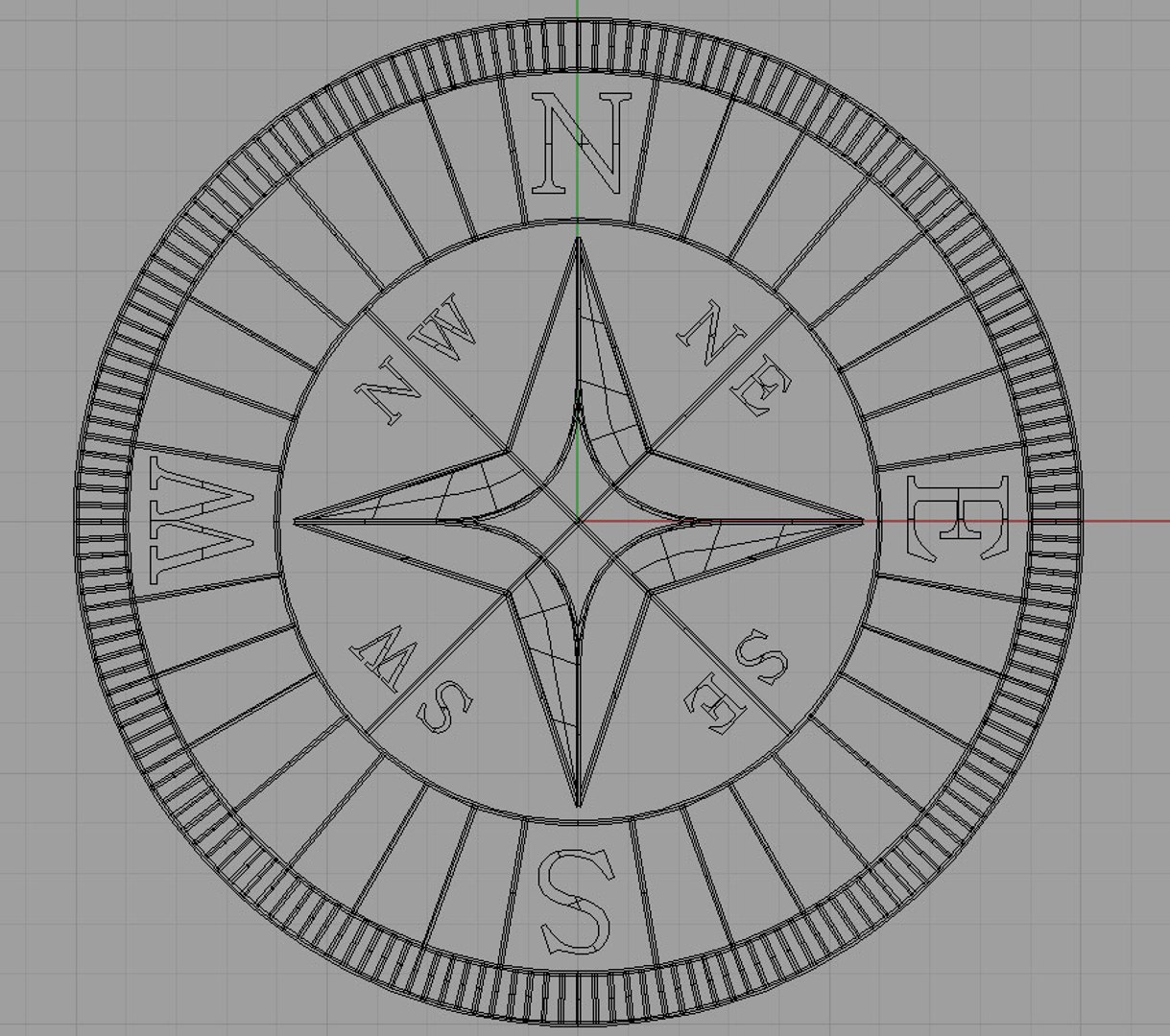 3d Compass Model